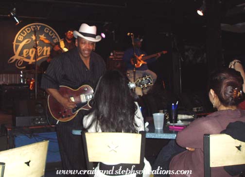 Charlie Love serenades an audience member