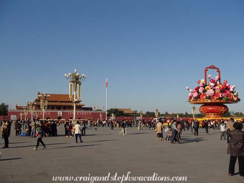 National Day flower basket, Tienanmen Square