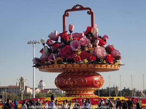 National Day flower basket, Tienanmen Square