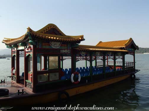 Our boat on Kungming Lake