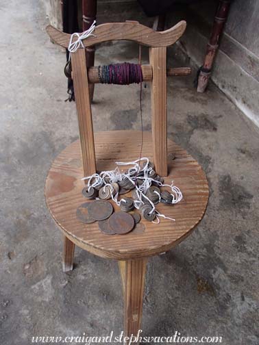 Bobbins for braiding silk