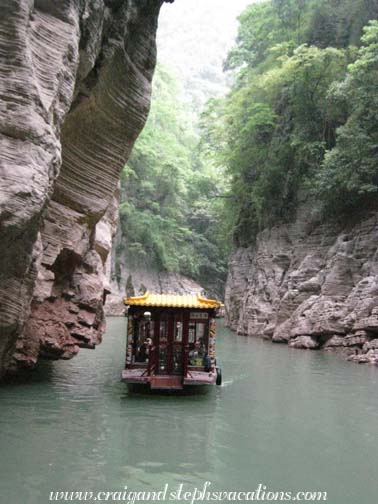 Small boat ride down the Goddess Stream