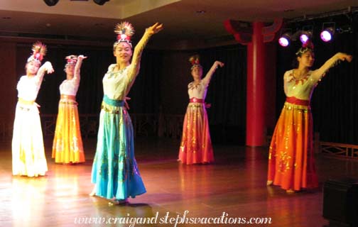 Peacock Dance at the crew cabaret