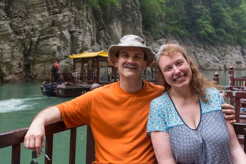 Small boat ride down the Goddess Stream (photo courtesy of Birgit Kolboe)