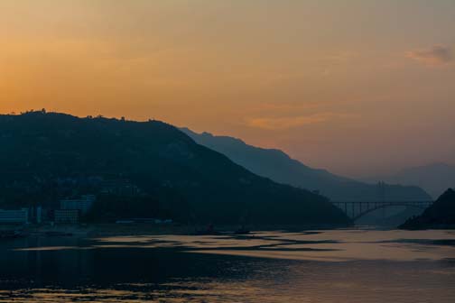 Sunset from the boat (Photo courtesy of Birgit Kolboe)