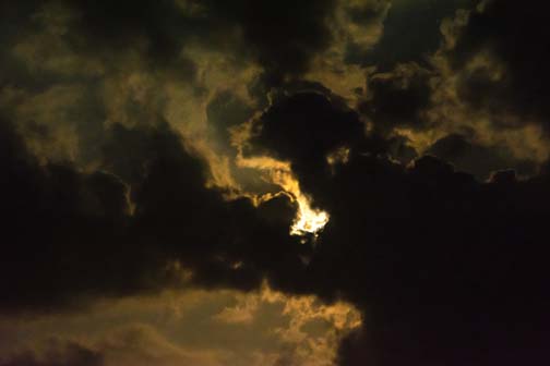 Moon as viewed from the observation deck (Photo courtesy of Birgit Kolboe)