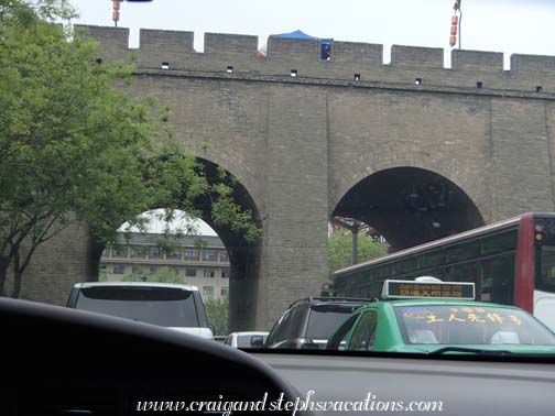 Passing through the Xi'an City Wall