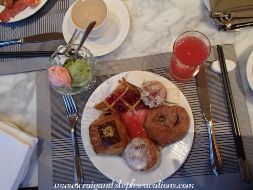 Breakfast of champions at the St. Regis Hotel