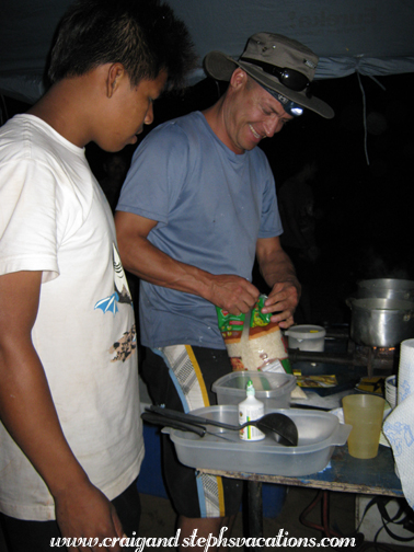 ame and Arturo prepare dinner