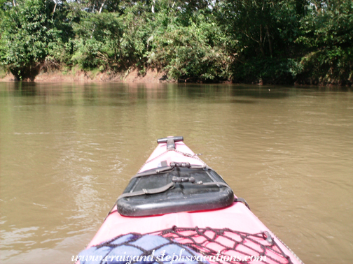 Hitting the Shiripuno River on our kayak