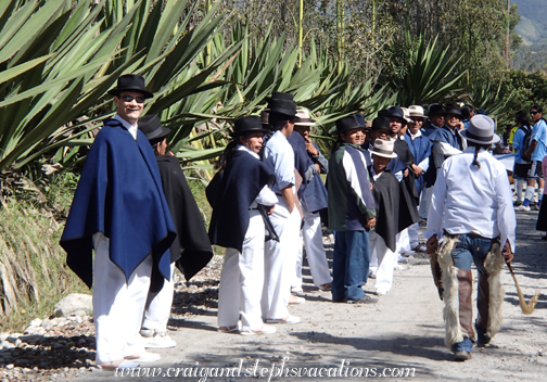 Craig in the men's line at the parade