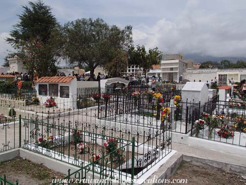 The mestizo section of the cemetery