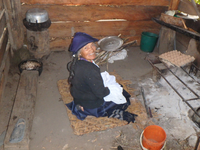 Abuelita in her outdoor kitchen