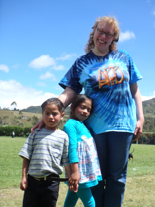 Yupanqui, Sisa, and Achi Mama at the soccer game