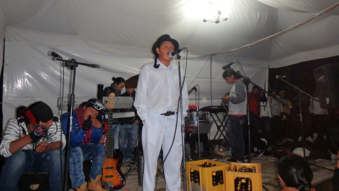 Antonio on the bandstand