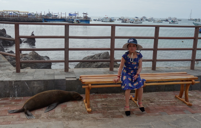 Sisa and a sea lion