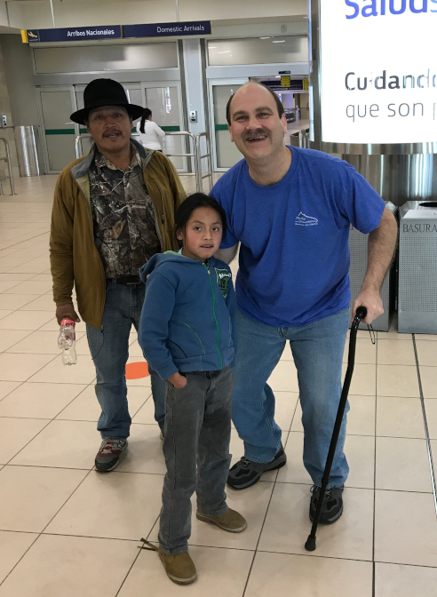 Antonio and Yupanqui meeting us at the airport