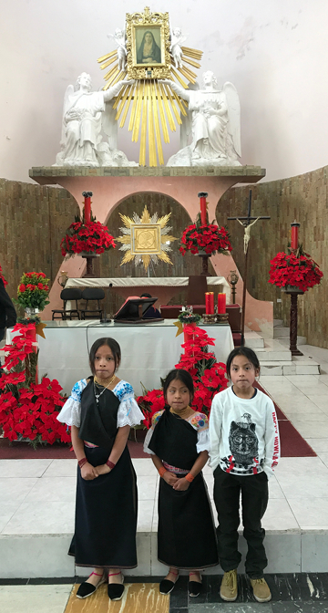 Sisa, Shina, and Yupanqui after Mass