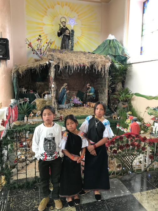 Yupanqui, Shina, and Sisa after Mass