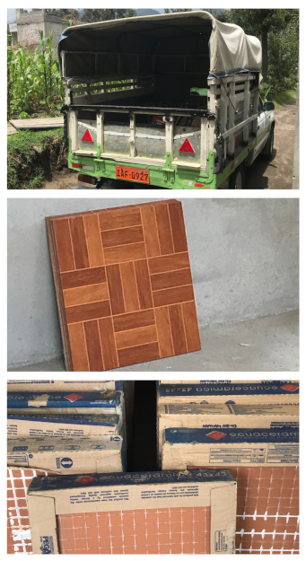 Kitchen floor tile delivery