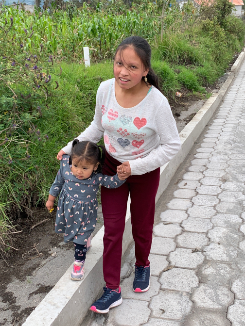 Adeliz Dashel and Sisa going for a walk