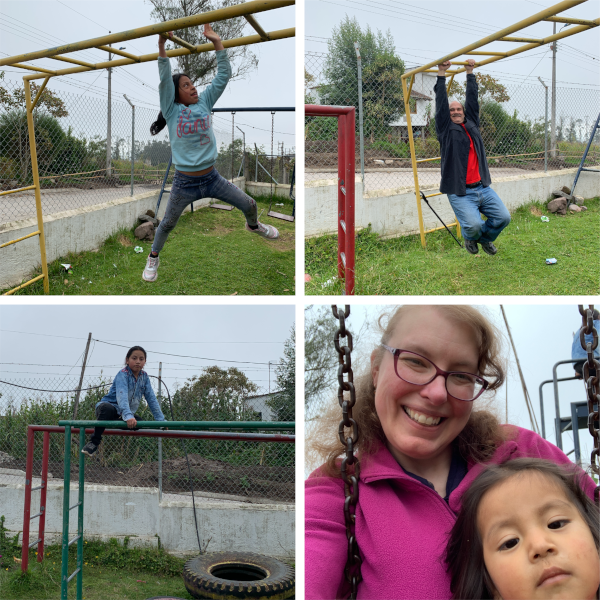 Fun at the school playground