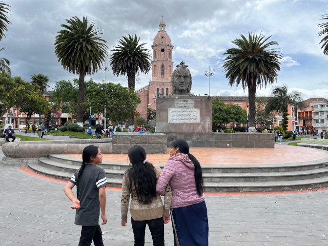 Yupanki, Sisa, and Aida in Otavalo