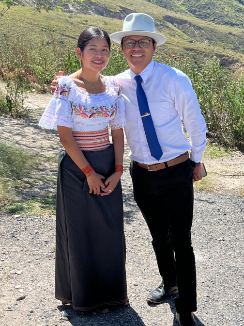 Anna and David at Mirador El Pisque