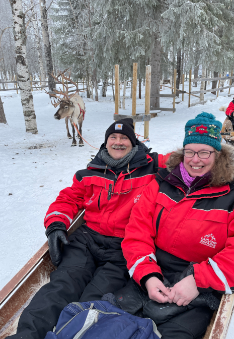 Reindeer sleigh ride