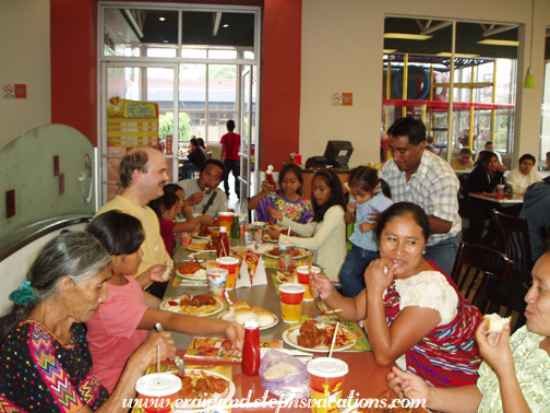 Family lunch at Pollo Campero