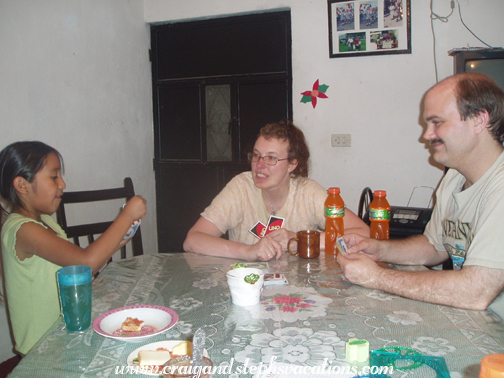 Uno game at teatime