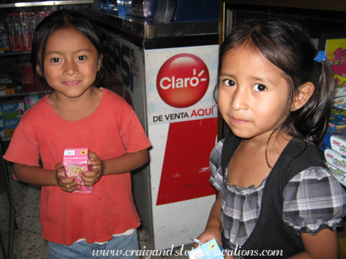 Loren and Aracely at the store