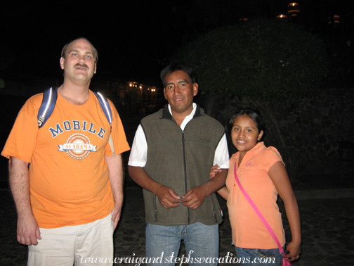 Craig, Humberto, and Paola by the lake