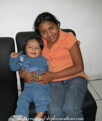 Paola and Eddy in Sarita ice cream parlor