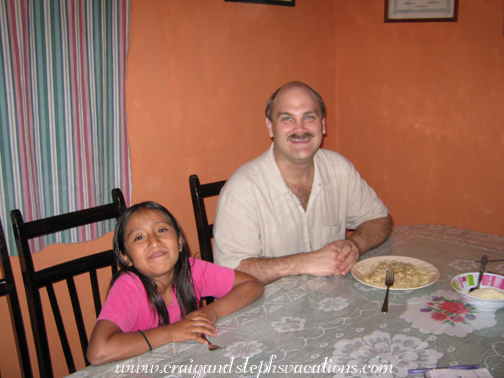 Yasmin and Craig at lunch