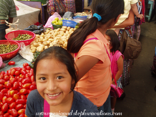 Yoselin at the market