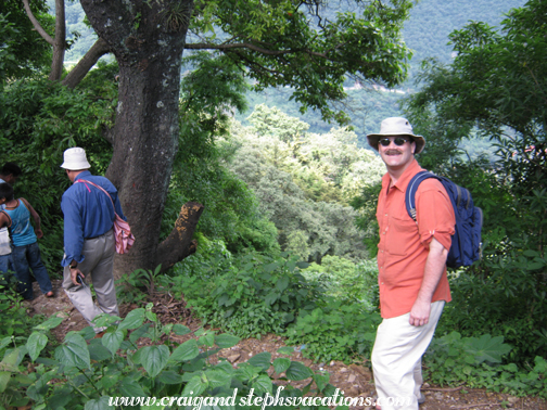 Walking the trail to Nimaj Ay Cave in San Jorge