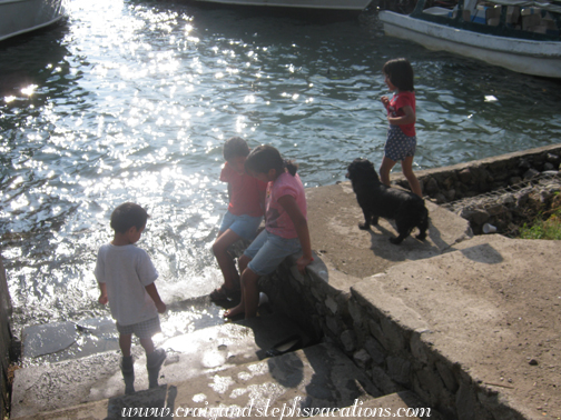 Eddy, Yoselin, Yasmin, Aracely, and Terry at Lake Atitlan