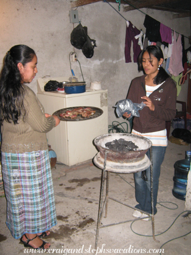 Paulina and Vanesa grilling