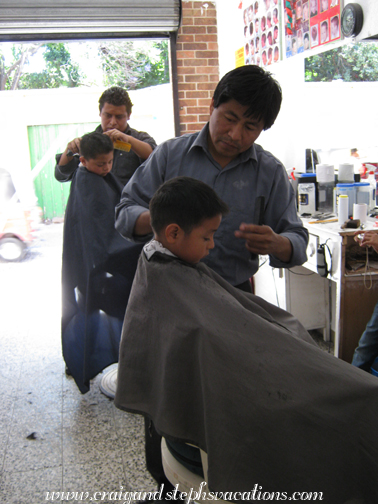 Eddy gets his hair cut