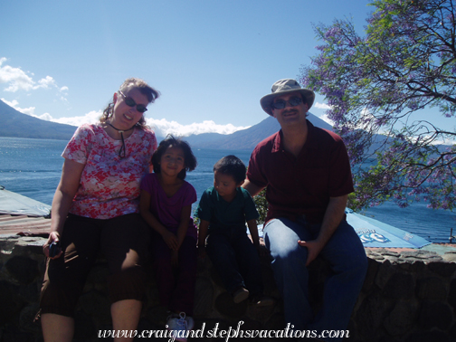 Steph, Aracely, Eddy, and Craig at Lake Atitlan