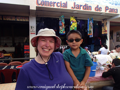 Steph and Eddy at the market