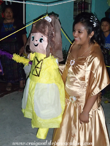 Paola and her piñata