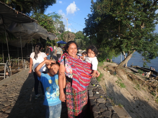 Eddy, Paulina, and Ian at Lago Atitlan