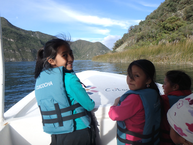 Boat ride of Lago Cuicocha: Aracely, Sisa, Yupanqui