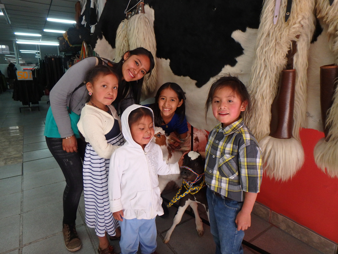 Leather shopping in Cotacachi