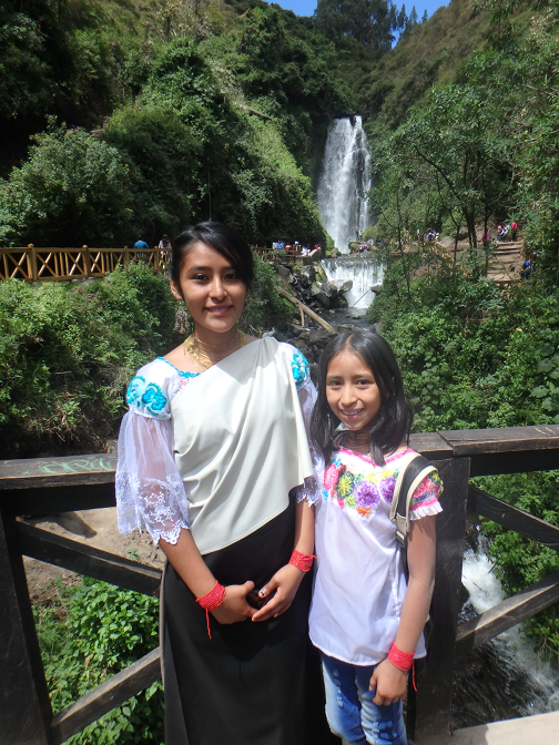 Vanesa and Aracely at Peguche