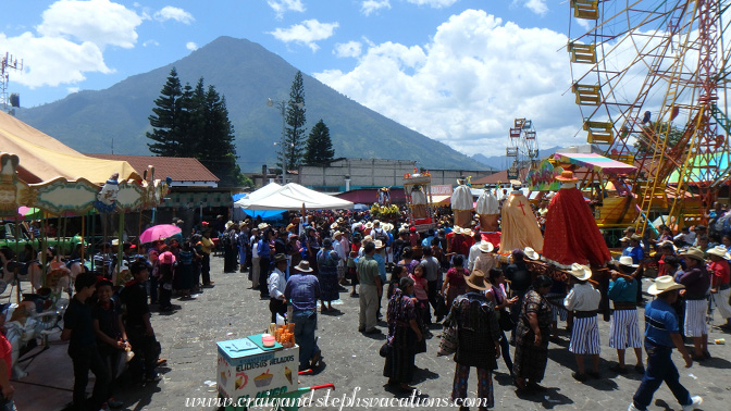 The procession prepares to leave the church