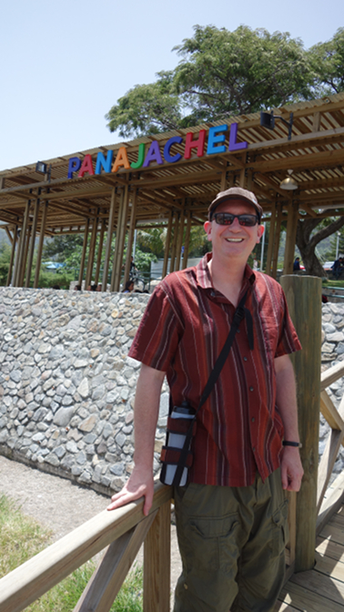 Tyson at the Panajachel docks