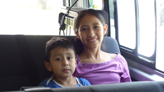 Ian Ivan and Aracely ready for a road trip to the hot springs